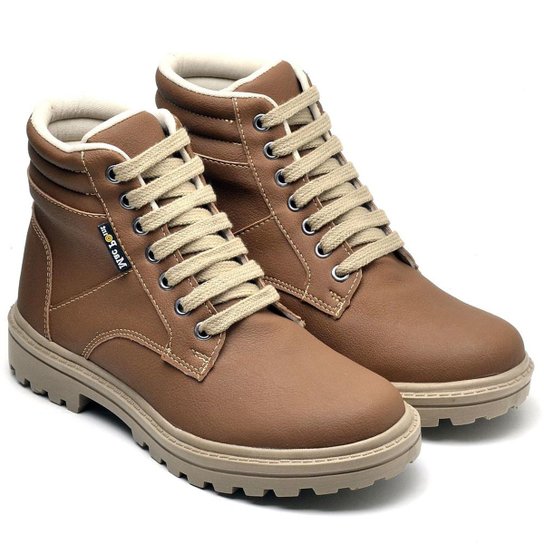 Bota Mac Point Coturno Feminina - Marrom Menor preço em Bota Mac Point Coturno Feminina - Marrom