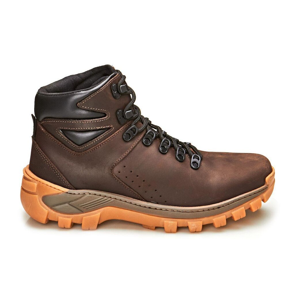 Bota Marrom Solada Vibram Robustez e Estilo para o Homem Aventureiro