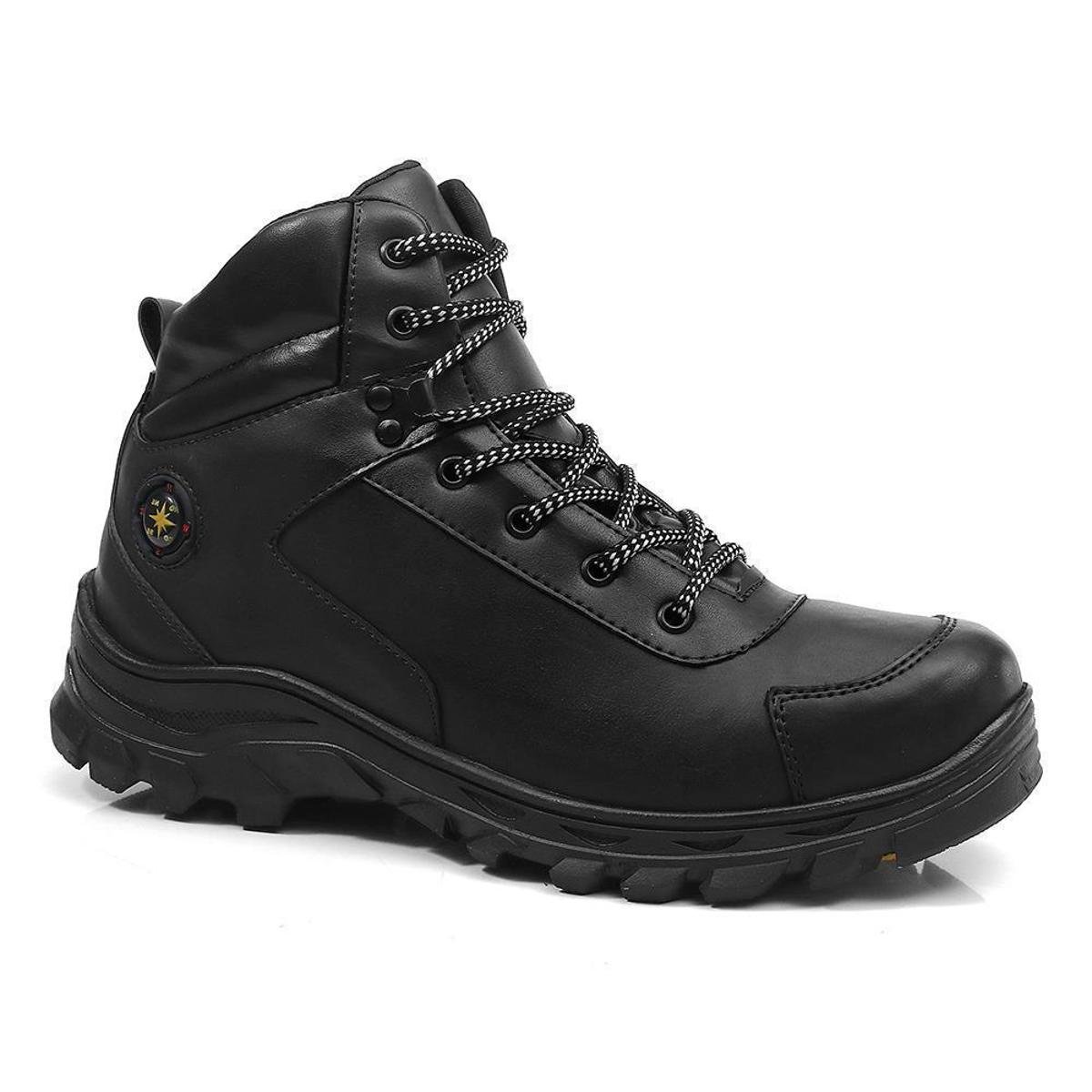 Bota Masculina Adventure Cano Curto Trilhas Macia Conforto Menor preço em Bota Masculina Adventure Cano Curto Trilhas Macia Conforto