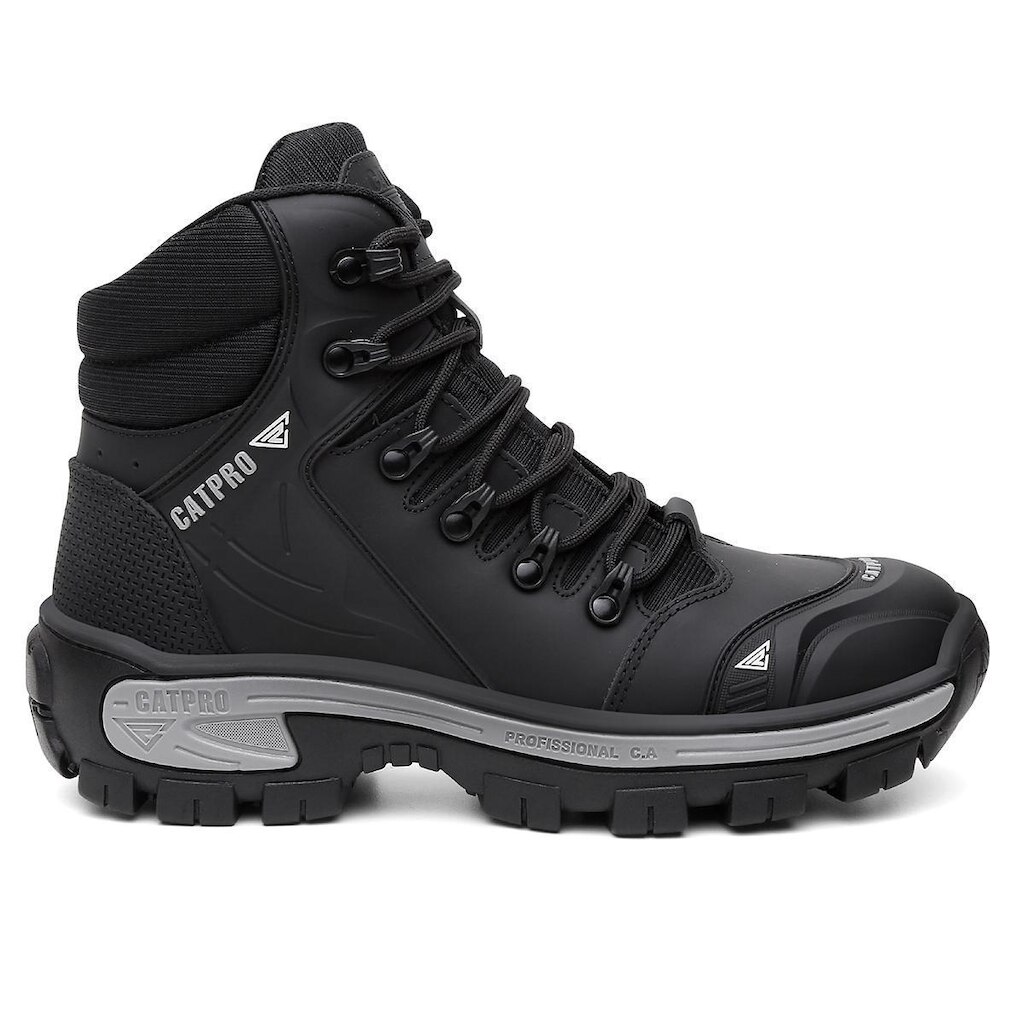 Bota Masculina Adventure CATPRO Couro Legitimo Confortavel Resistente Certificado C.A Coturno Top