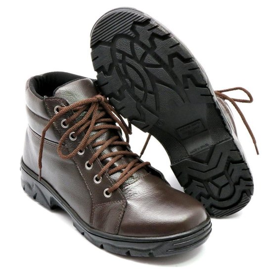 Bota Masculina Adventure Coturno 100% Couro Especial - Marrom Escuro é ruim? Bota Masculina Adventure Coturno 100% Couro Especial - Marrom Escuro é boa?