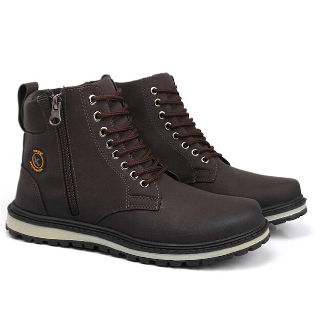 Bota Masculina Adventure Coturno Cano Médio Conforto