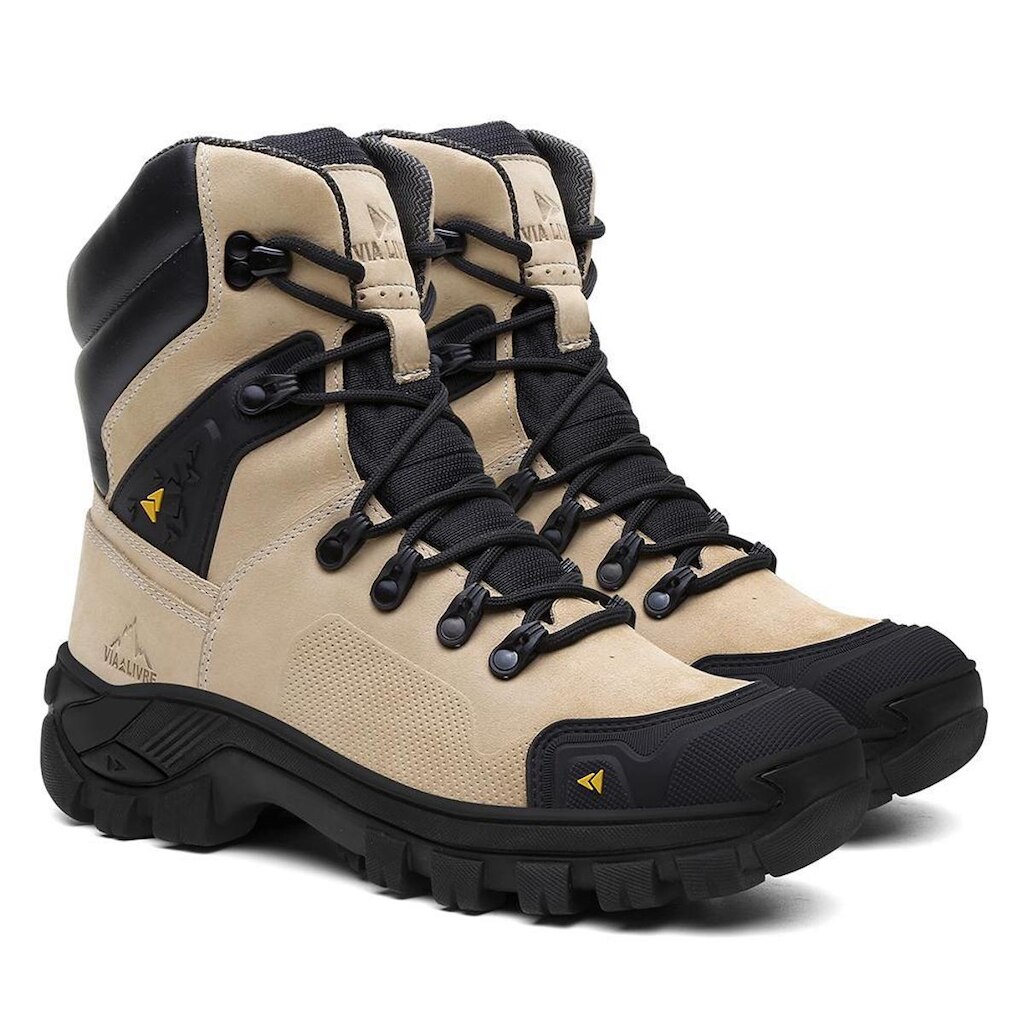 Bota Masculina Adventure Coturno com Biqueira de Proteção Emborrachada Resistente