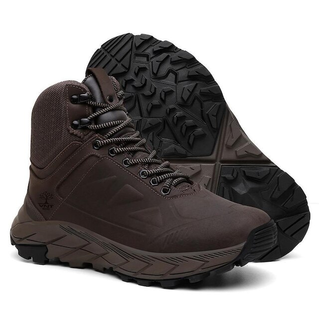 Bota Masculina Adventure Couro Cano Alto Resistente Venetto