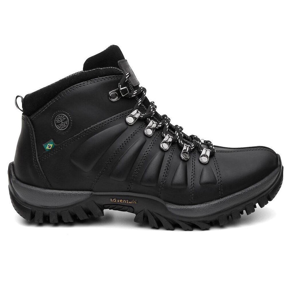 Bota Masculina Adventure VNT Boots Couro legítimo Solado Borracha aderente