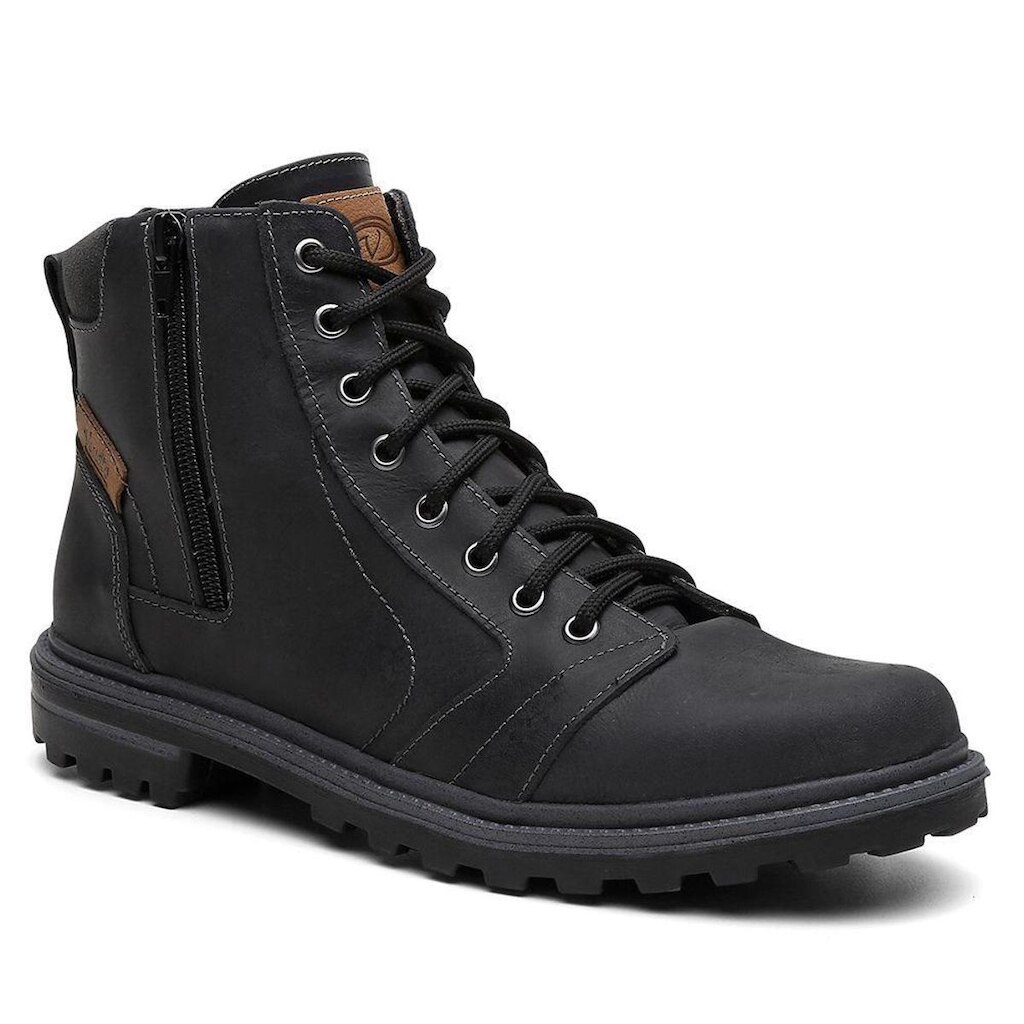 Bota Masculina Adventure VNT em Couro Legítimo com Solado de Borracha - Estilo e Conforto