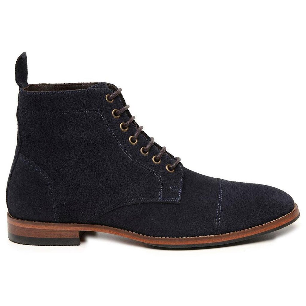 Bota Masculina Azul Em Couro 30976