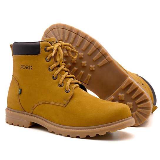 Bota Masculina Ben Boot Modelo Adventure Em Couro Legitimo Nobock - Milho - Amarelo Menor preço em Bota Masculina Ben Boot Modelo Adventure Em Couro Legitimo Nobock - Milho - Amarelo