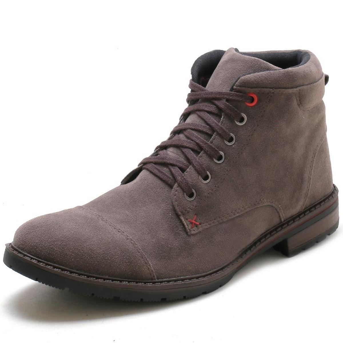 Bota Masculina Bredeni Camurça Latitude Estilo Casual - Cinza | Netshoes