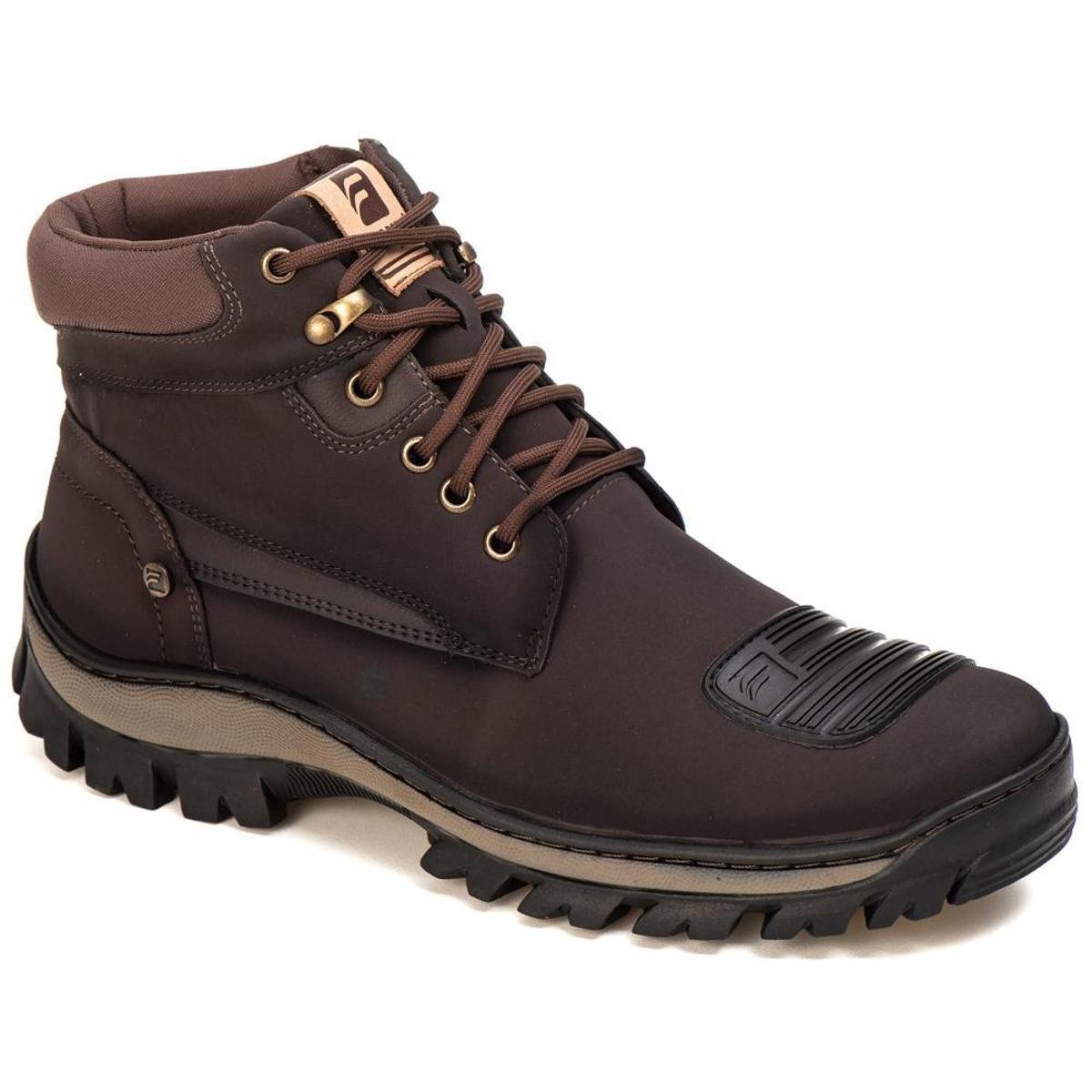 Bota Masculina Cano Baixo Solado Tratorado Modelo Adventure Menor preço em Bota Masculina Cano Baixo Solado Tratorado Modelo Adventure