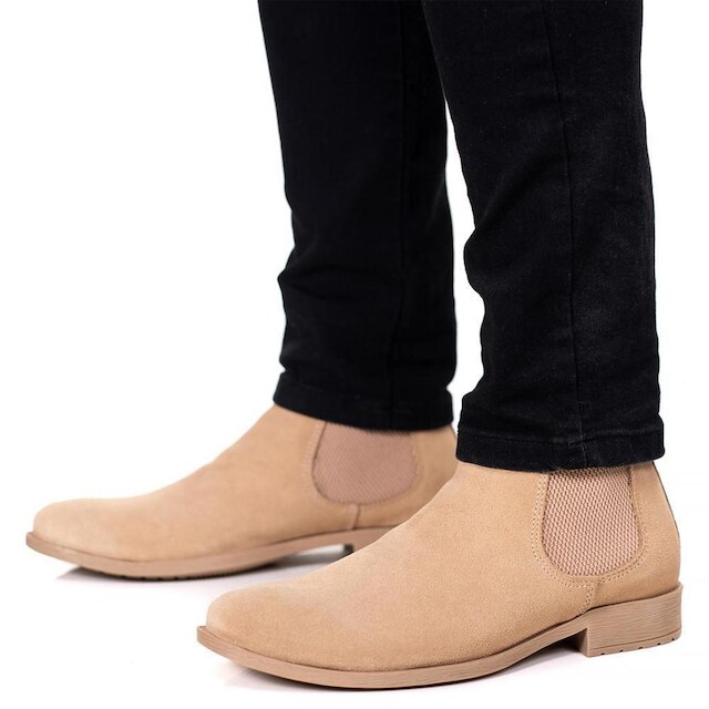 Bota Masculina Chelsea Tratorada Elástico Moderna Conforto