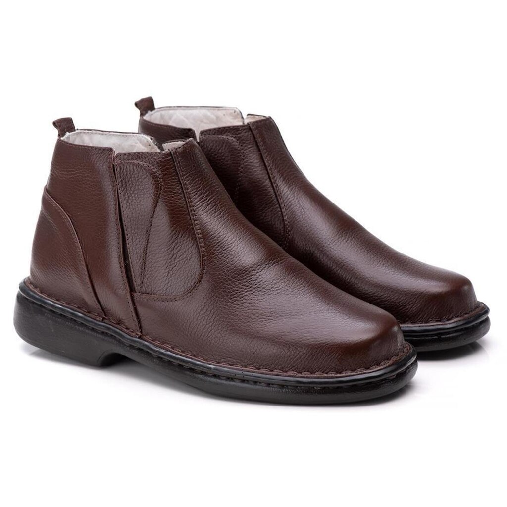 Bota Masculina Comfort Ranster em Couro legítimo Perfeito e Elegante