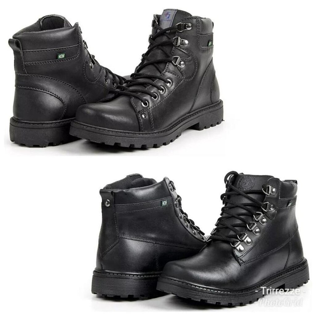 Bota Masculina Coturno Cadarço Confortável Moderna Kit 2