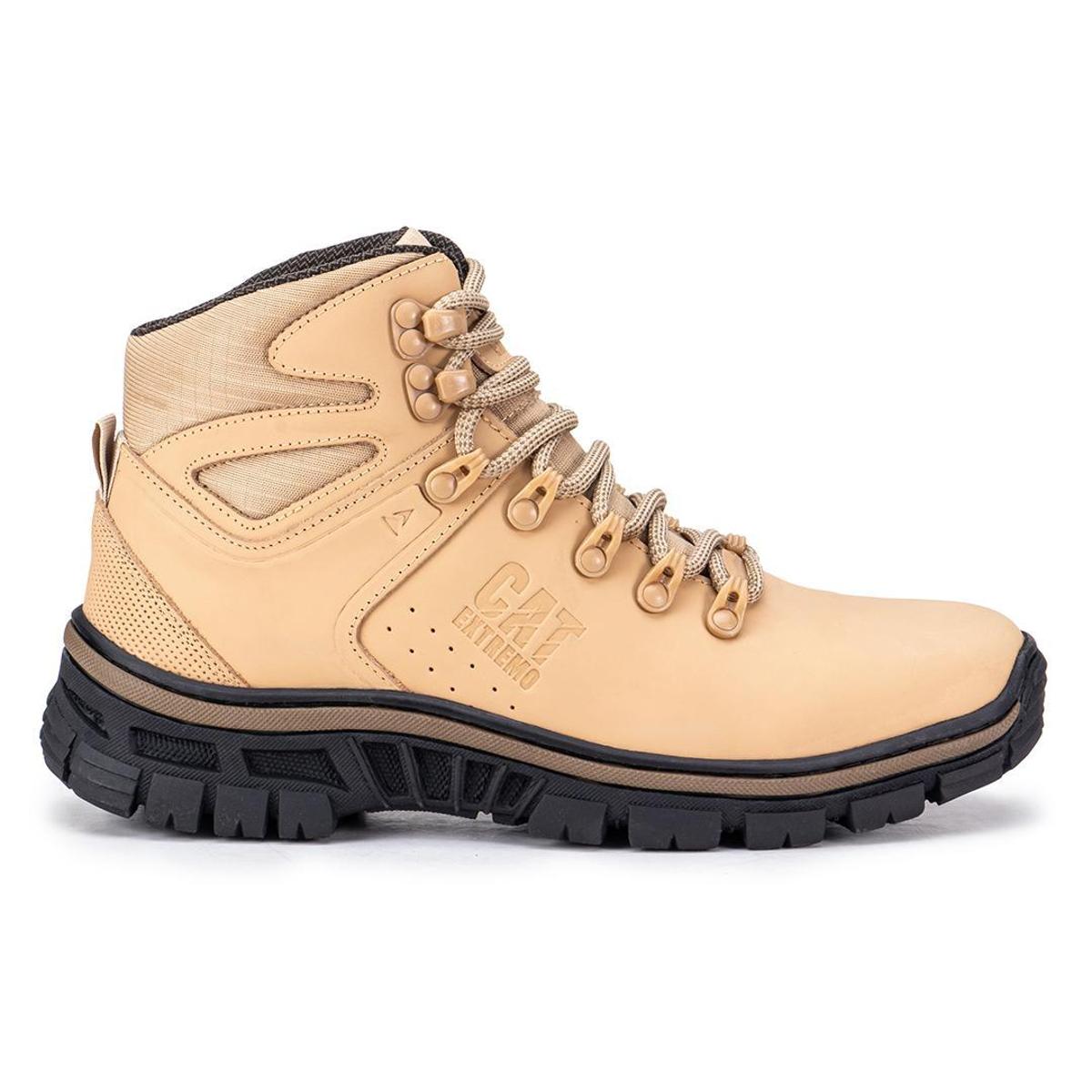 Bota Masculina Coturno Couro CATextremo com C.A Semi Impermeável