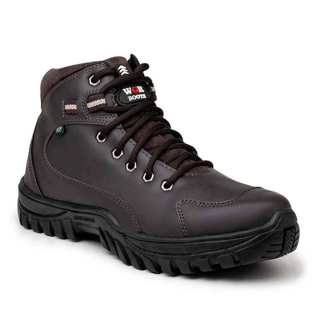 Bota Masculina Coturno Para Trabalho Colada e Costurada