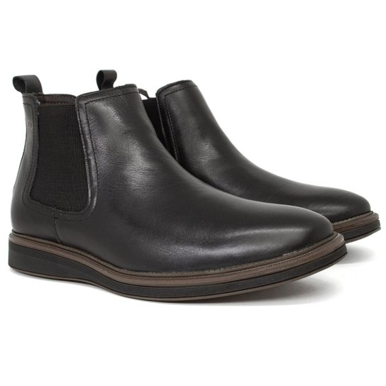 Bota Masculina Democrata Chelsea Metropolitan James Hi-Soft 32 Couro Legítimo Palmilha Macia 298103 - Preto Menor preço em Bota Masculina Democrata Chelsea Metropolitan James Hi-Soft 32 Couro Legítimo Palmilha Macia 298103 - Preto