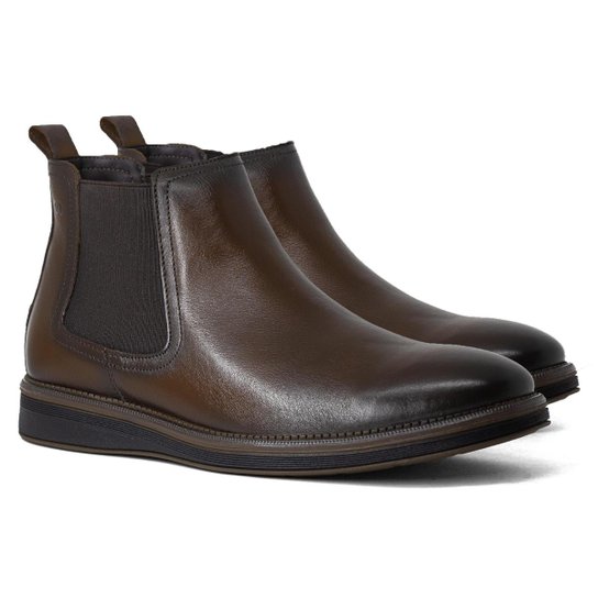 Bota Masculina Democrata Chelsea Metropolitan James Hi-Soft 32 Couro Legítimo Palmilha Macia 298103 - Marrom Menor preço em Bota Masculina Democrata Chelsea Metropolitan James Hi-Soft 32 Couro Legítimo Palmilha Macia 298103 - Marrom