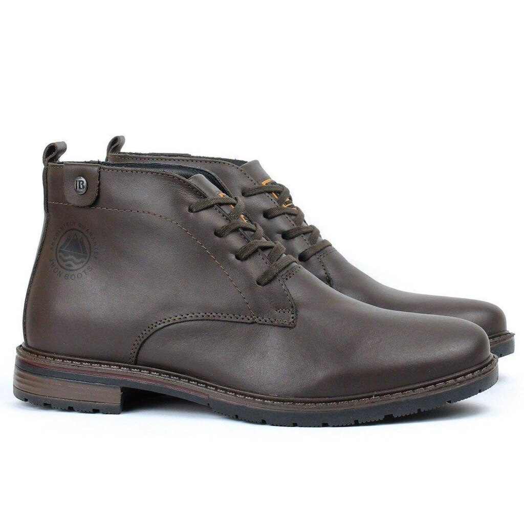 Bota Masculina Em Couro Executiva