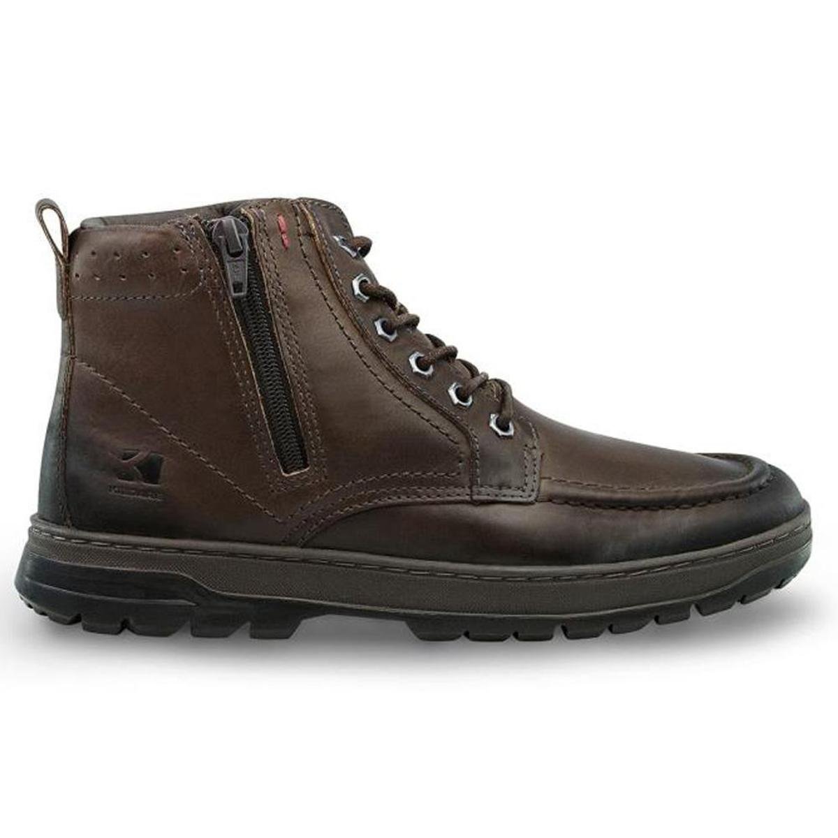 Bota Masculina Essentials Couro Destroyer Café Kildare