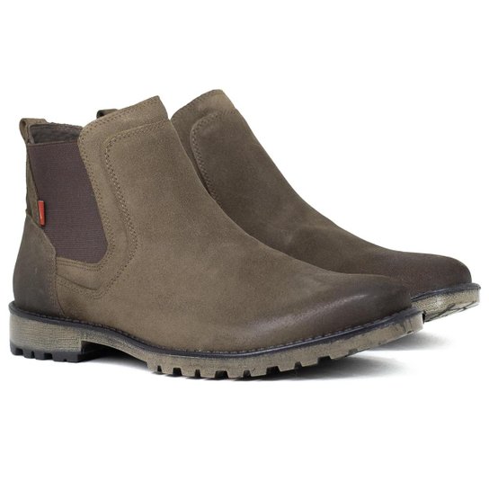 Bota Masculina Ferracini 24h Cross Couro Chelsea Elástico Tratorada 9951-517 Cor:;Tamanho:41