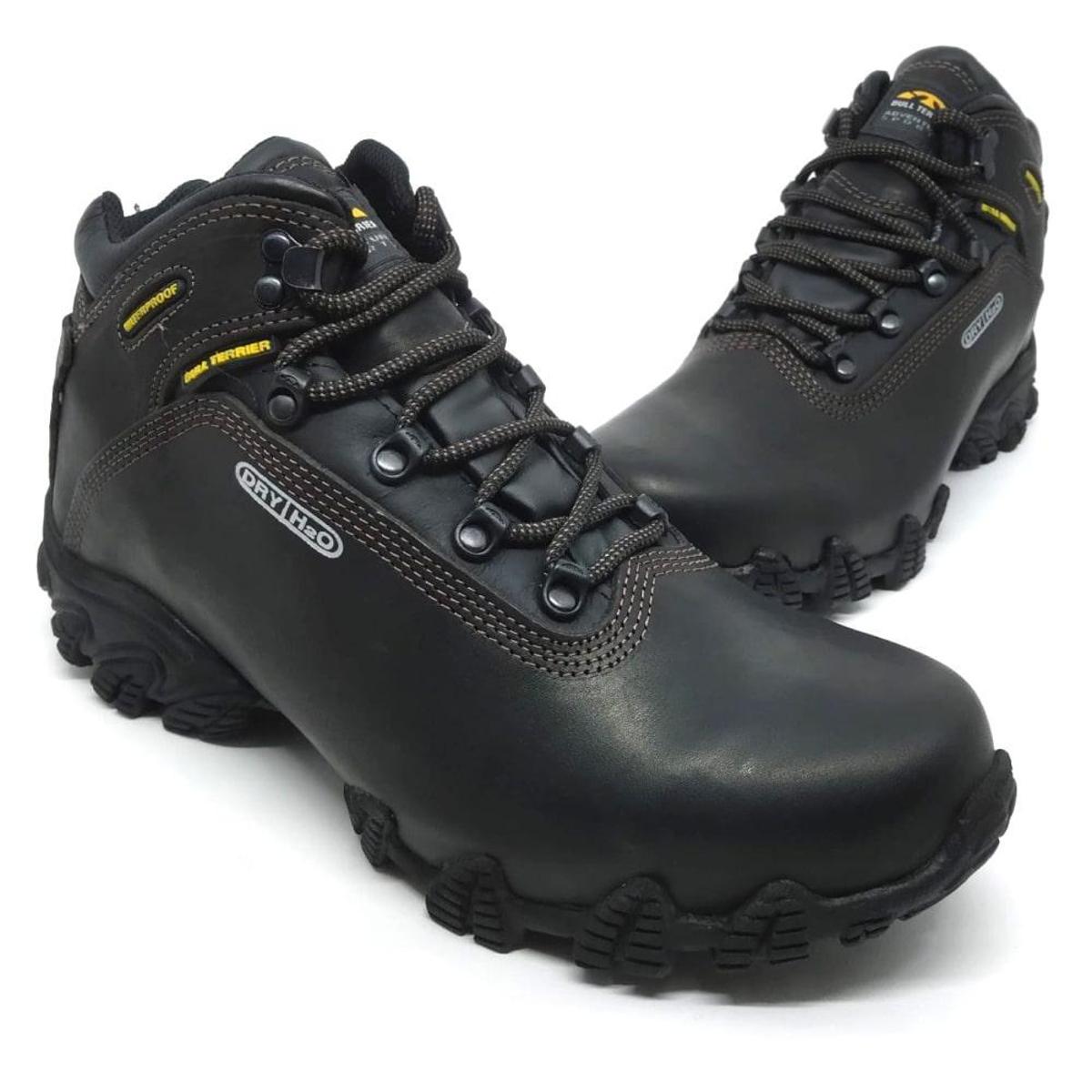 Bota Masculina Impermeável De Couro Alpina Dry Marrom Bull Terrier - Marrom  Escuro | Netshoes
