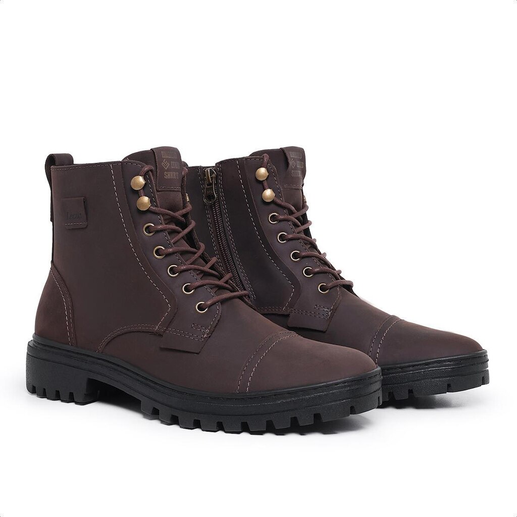 Bota Masculina Lecas Mustang em couro legítimo