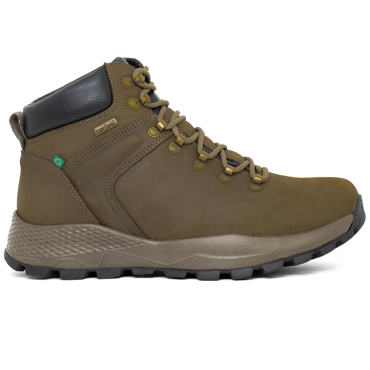 Bota Masculina Macboot Adventure Waterproof Couro Impermeável