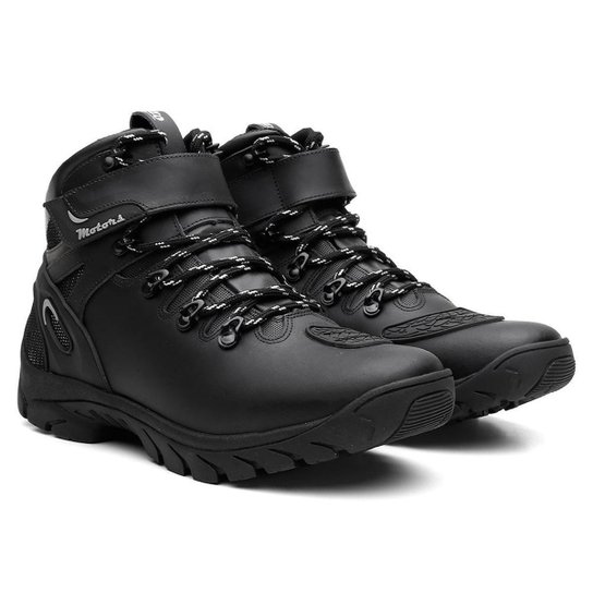 Bota Masculina Motoqueiro Em Couro Venetto - Preto Menor preço em Bota Masculina Motoqueiro Em Couro Venetto - Preto