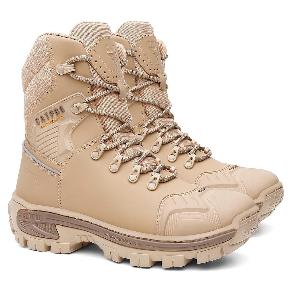 Bota Masculina Profissional em Couro Premium com Aderência Elevada e Conforto Térmico