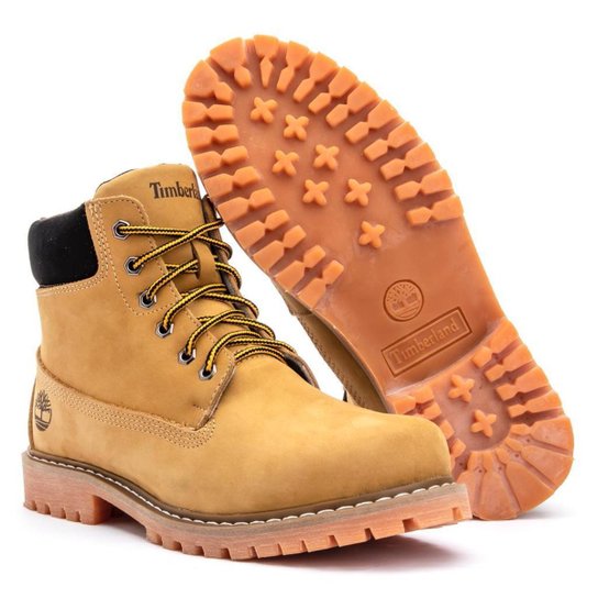 Bota Masculina Timberland Boot Original Amarela - Amarelo Menor preço em Bota Masculina Timberland Boot Original Amarela - Amarelo