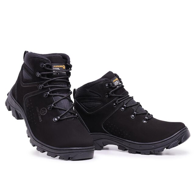 Bota Master Boot Coturno Arizona C.A Em Couro Solado De Borracha Masculina