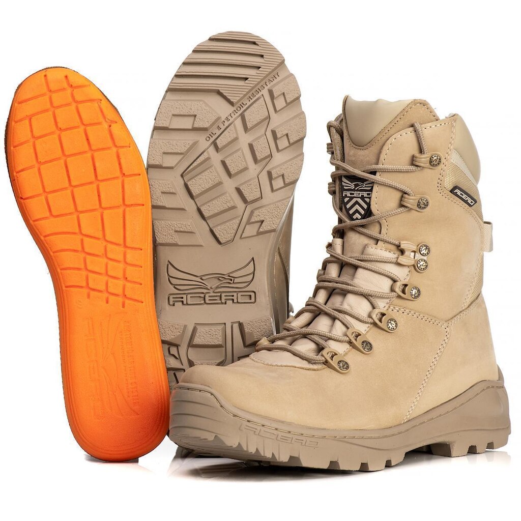 Bota Militar Acero Couro Tiger