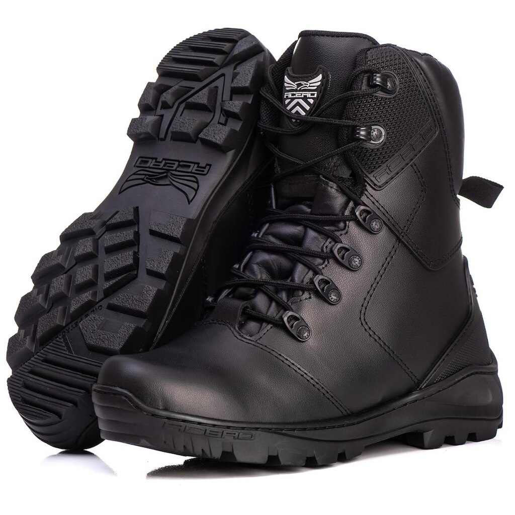 Bota Militar Acero Mamute Em Couro Cano Médio