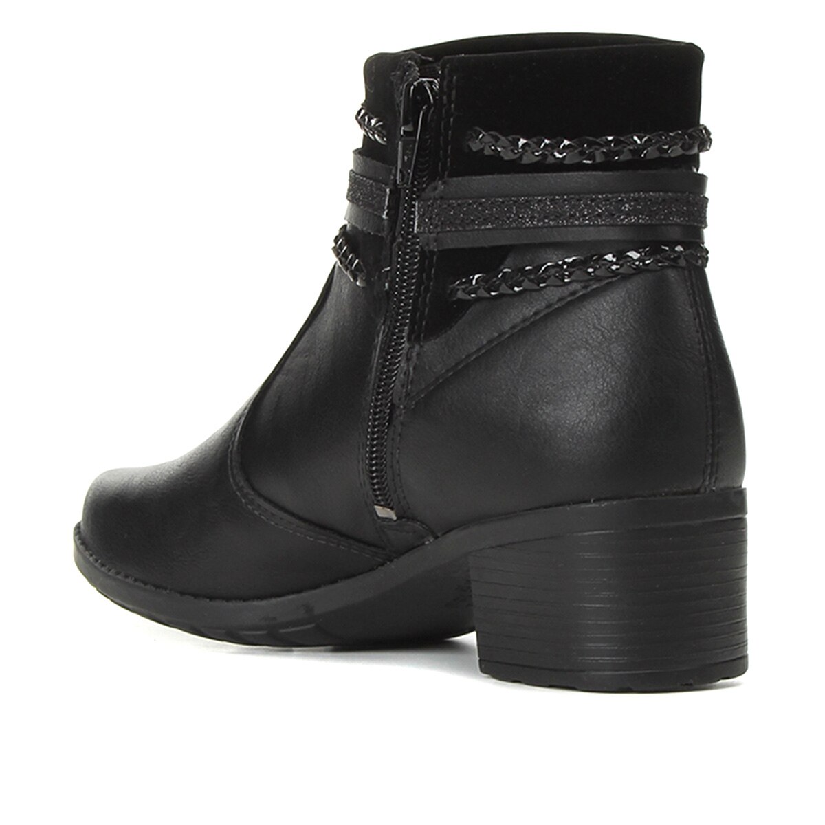 Bota Mississipi Cano Curto Detalhe Fivela Feminina - Preto | Netshoes