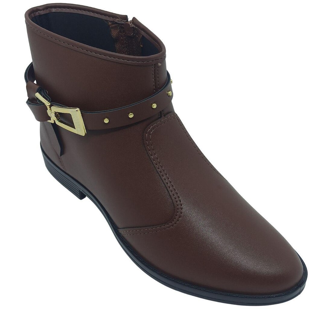 Bota Moleca Feminina Napa com Tira em Nó