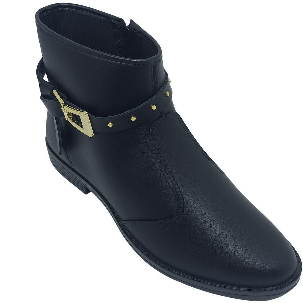 Bota Moleca Feminina Napa com Tira em Nó