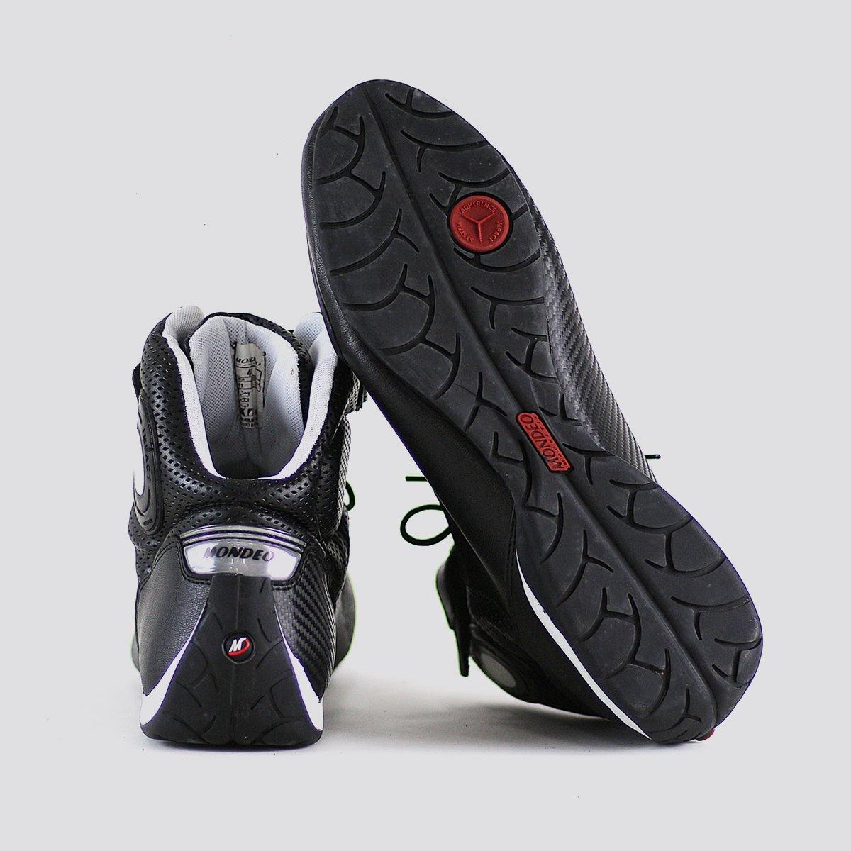 Bota Mondeo Moto Spirit Tech 3 Masculina - Preto+Branco | Netshoes