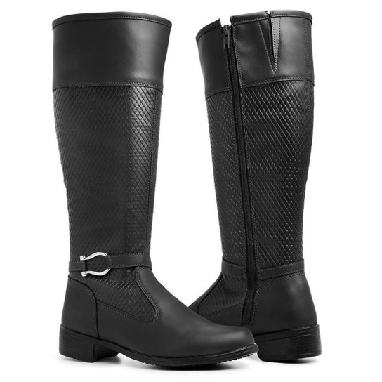 Bota Montaria 11070 Schiareli Cano Alto - Preto Menor preço em Bota Montaria 11070 Schiareli Cano Alto - Preto