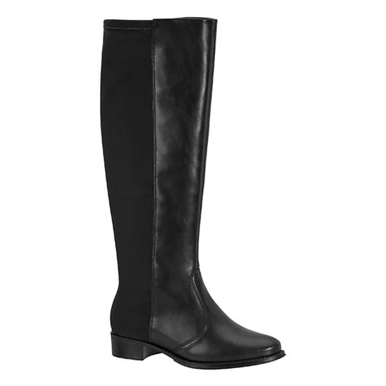 Bota Montaria Beira Rio Cano Alto Feminina - Preto Menor preço em Bota Montaria Beira Rio Cano Alto Feminina - Preto