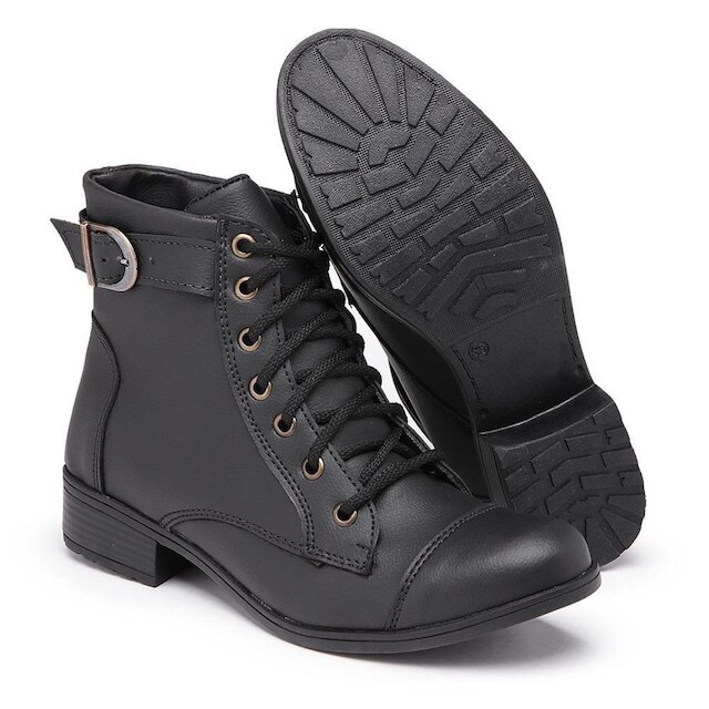 Bota Montaria Cano Baixo Fivela Feminina - Preto é boa?