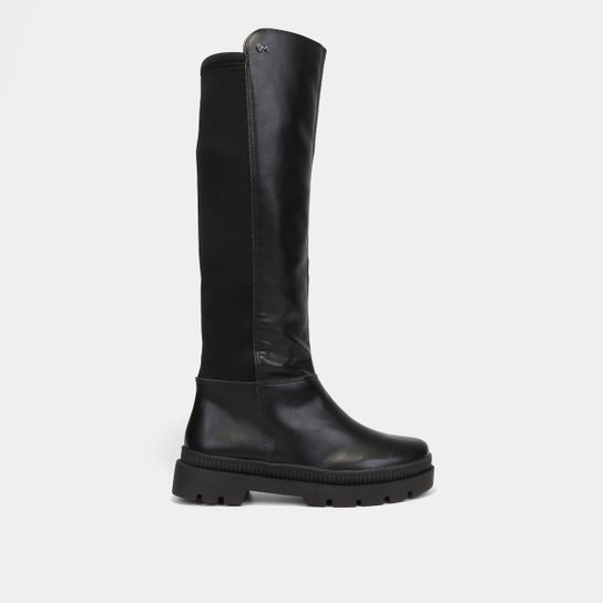 Bota Montaria Via Marte Salto Baixo Feminina - Preto Menor preço em Bota Montaria Via Marte Salto Baixo Feminina - Preto