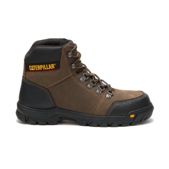 Bota Original Caterpillar Outline ST Marrom - Dark Gull Grey - Marrom Menor preço em Bota Original Caterpillar Outline ST Marrom - Dark Gull Grey - Marrom