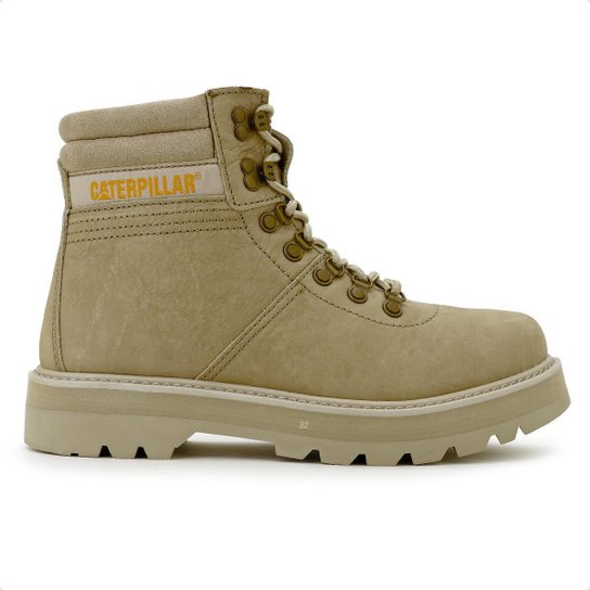Bota Original Caterpillar Vanquish Masculino - Bege Menor preço em Bota Original Caterpillar Vanquish Masculino - Bege