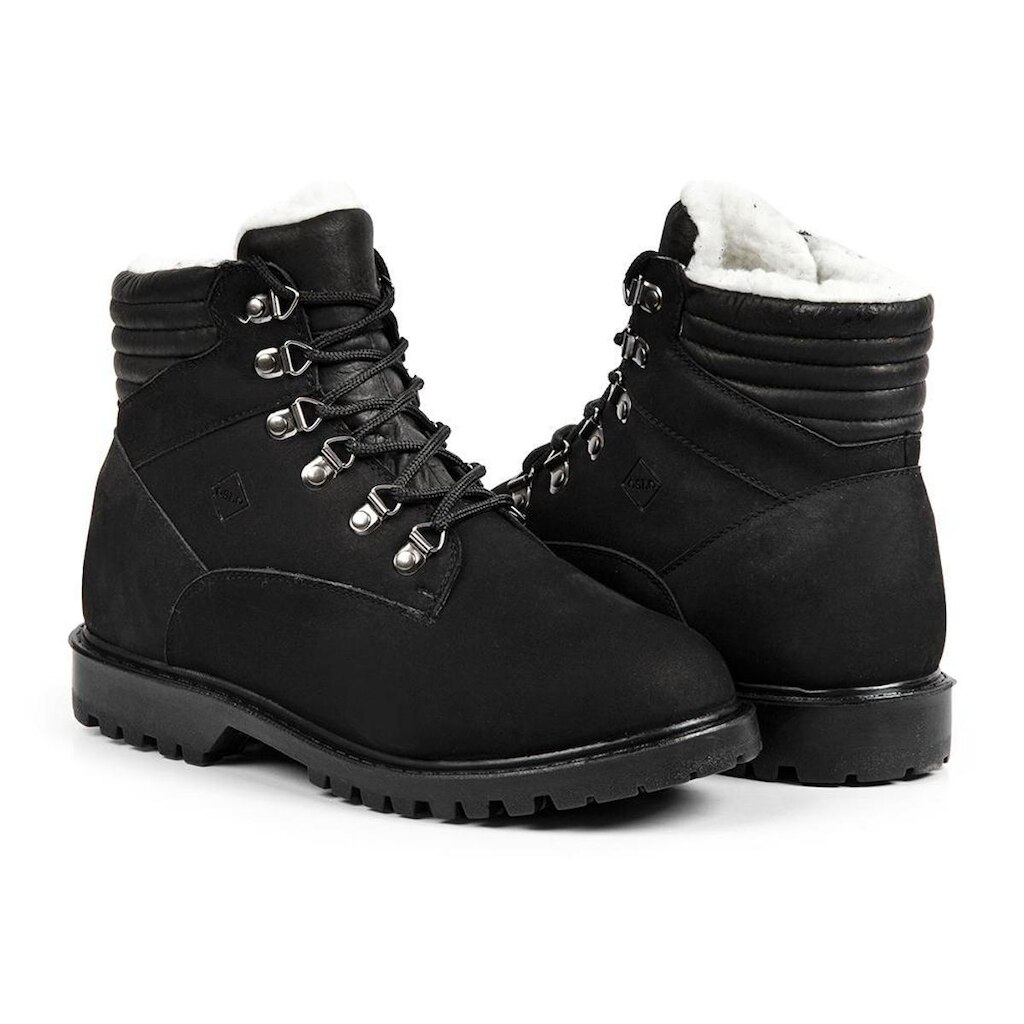 Bota Oslo Bremen Para Neve Em Couro Forrada Com La E Impermeavel Masculina