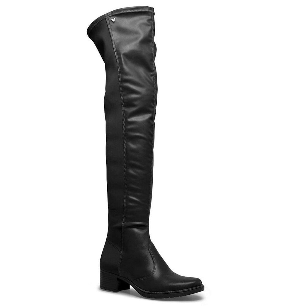 Bota Over The Knee Q8543-0001 Feminina - Preta