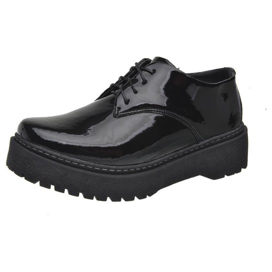 Bota Oxford 3ls3 Casual Feminino - Preto