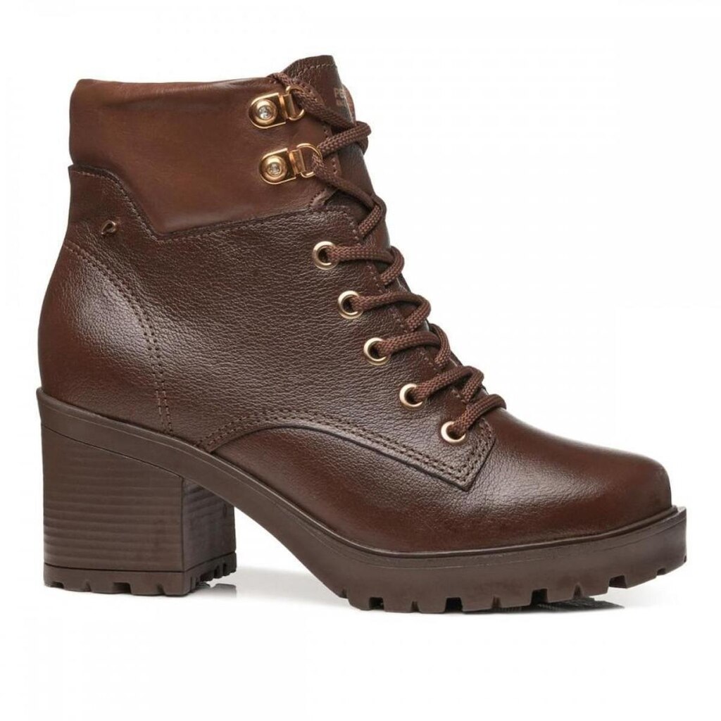 Bota Pegada 282602-01 Tratorada Forrada Lã Feminino