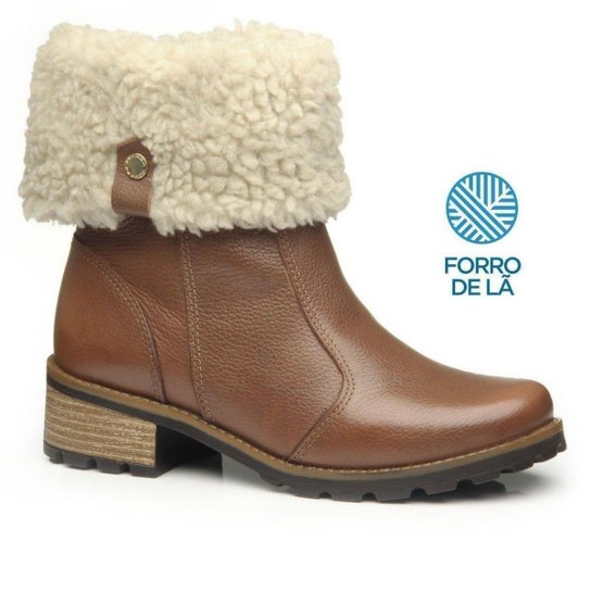 Bota Pegada Em Couro Forrada Feminina 281492 - Marrom Escuro é ruim? Bota Pegada Em Couro Forrada Feminina 281492 - Marrom Escuro é boa?