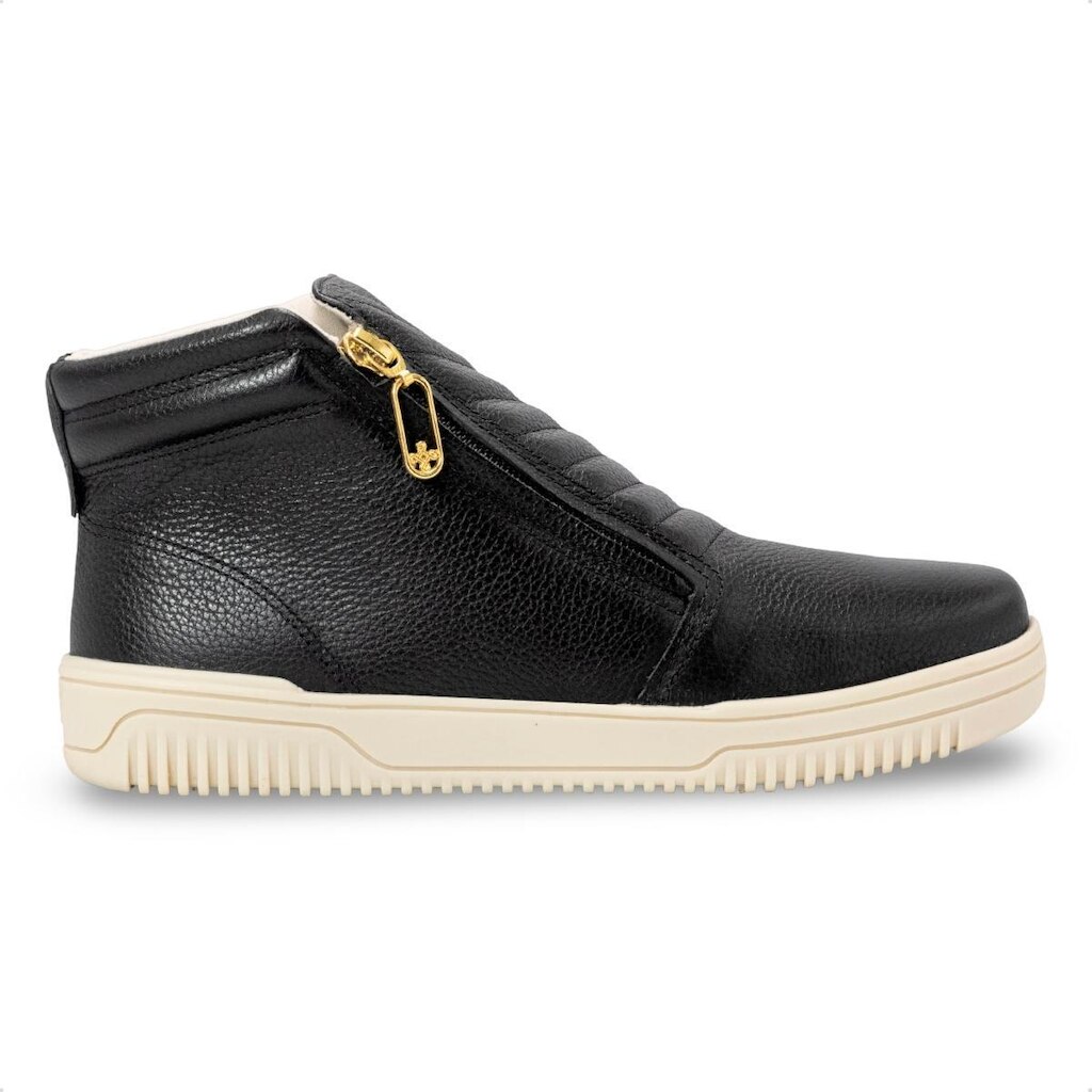 Bota Pegada Feminina em Couro Zíper 211806