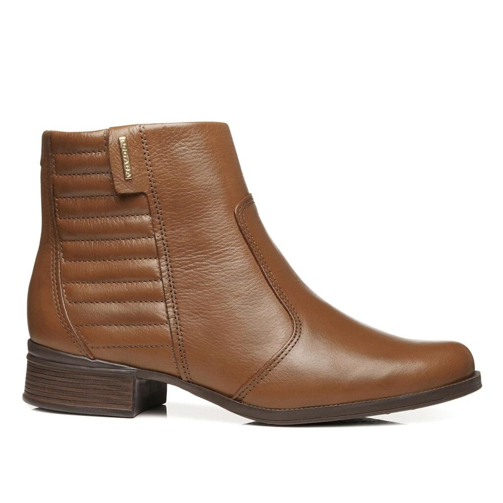 Bota Pegada Feminino em Couro Pinhão 282008-07